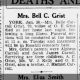 Mrs. Bell C Grist