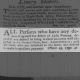 Notice re Estate of Lydia Fanning (formerly Grice), Francis Grice Senr Administrator 1790