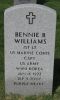 Williams, Bennie Burns Headstone